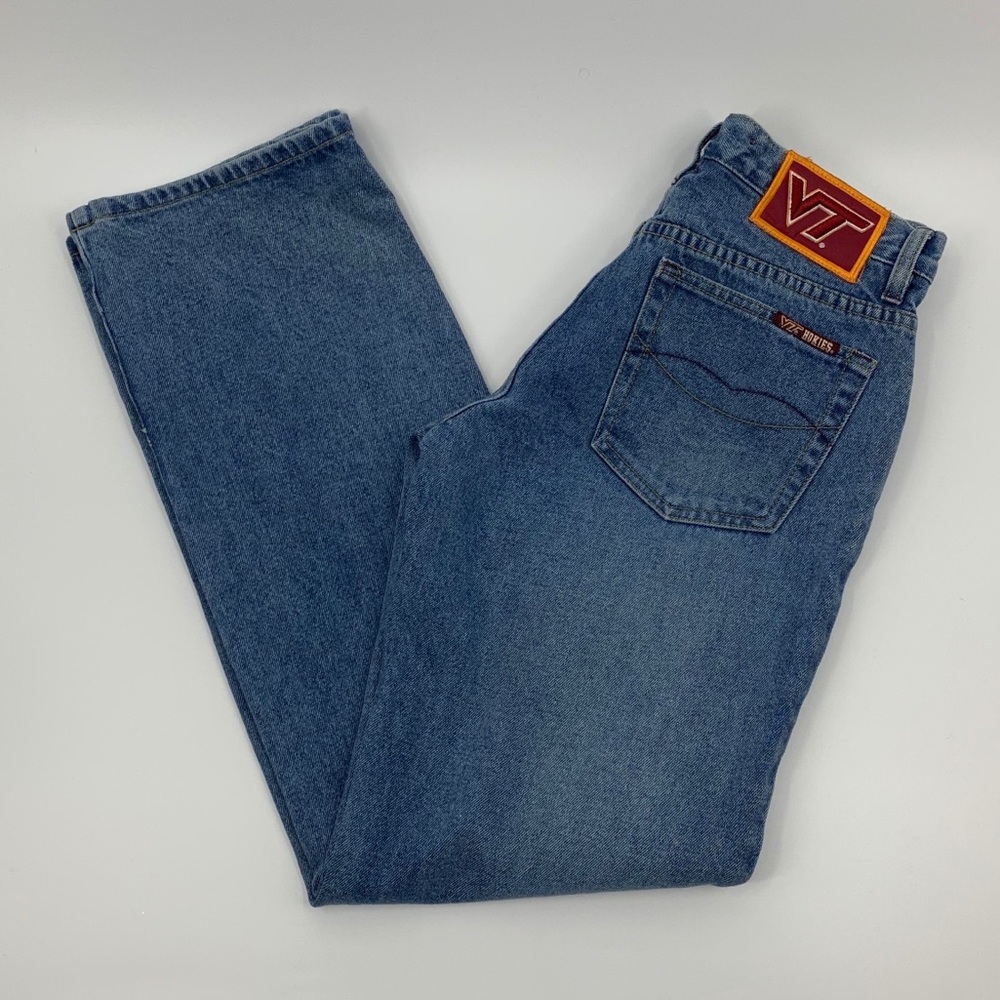 Virginia Tech Team Denim Jeans VT Hokies Logo